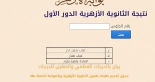 نتيجة الثانوية الأزهرية 2018 بالاسم ورقم الجلوس مع الترتيب