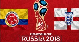 مباراة كولومبيا و إنجلترا كأس العالم روسيا