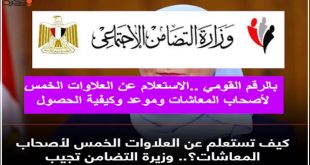 الاستعلام عن العلاوات الخمسة المجمدة لأصحاب المعاشات رابط الهيئة القومية للتأمين الاجتماعي